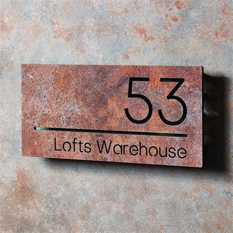 contemporary metal house signs|modern contemporary house signs.